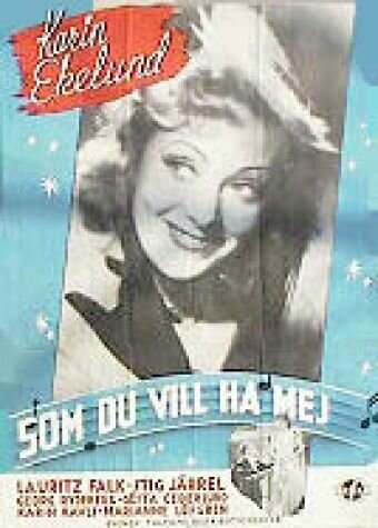 Обложка (Постер) Som du vill ha mej (1943) SATRip Обложка (Постер) Som du vill ha mej (1943) SATRip
