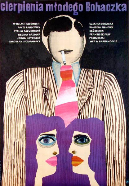 Обложка (Постер) Страдания молодого Богачека / Utrpení mladého Bohácka (1969) SATRip
