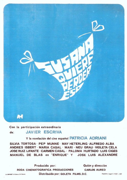 Обложка (Постер) Сусана собралась потерять... это! / ¡Susana quiere perder... eso! (1977) SATRip Обложка (Постер) Сусана собралась потерять... это! / ¡Susana quiere perder... eso! (1977) SATRip