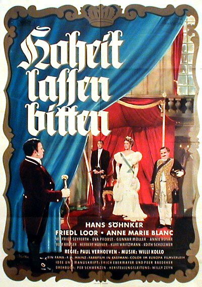 Обложка (Постер) Свадьба продолжается / Hoheit lassen bitten (1954) SATRip Обложка (Постер) Свадьба продолжается / Hoheit lassen bitten (1954) SATRip