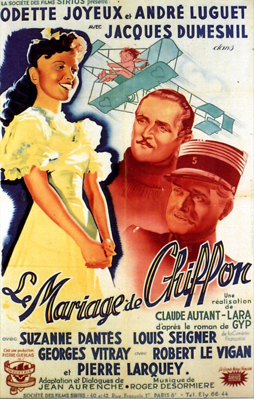 Обложка (Постер) Свадьба Шиффон / Le mariage de Chiffon (1942) SATRip Обложка (Постер) Свадьба Шиффон / Le mariage de Chiffon (1942) SATRip
