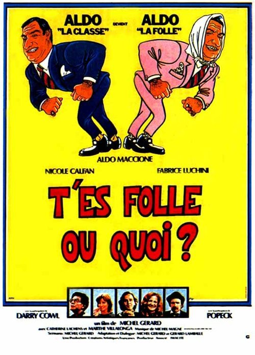 Обложка (Постер) Ты сумасшедшая или что? / T'es folle ou quoi? (1982) SATRip