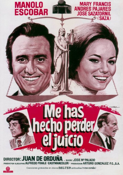 Обложка (Постер) Ты свел меня с ума / Me has hecho perder el juicio (1973) SATRip Обложка (Постер) Ты свел меня с ума / Me has hecho perder el juicio (1973) SATRip