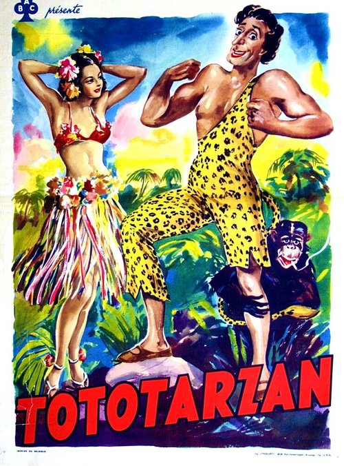 Обложка (Постер) Тото Тарзан / Tototarzan (1950) SATRip