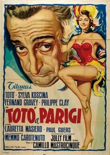 Обложка (Постер) Тото в Париже / Totò a Parigi (1958) SATRip Обложка (Постер) Тото в Париже / Totò a Parigi (1958) SATRip