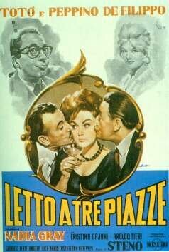 Обложка (Постер) Трехспальная кровать / Letto a tre piazze (1961) SATRip Обложка (Постер) Трехспальная кровать / Letto a tre piazze (1961) SATRip