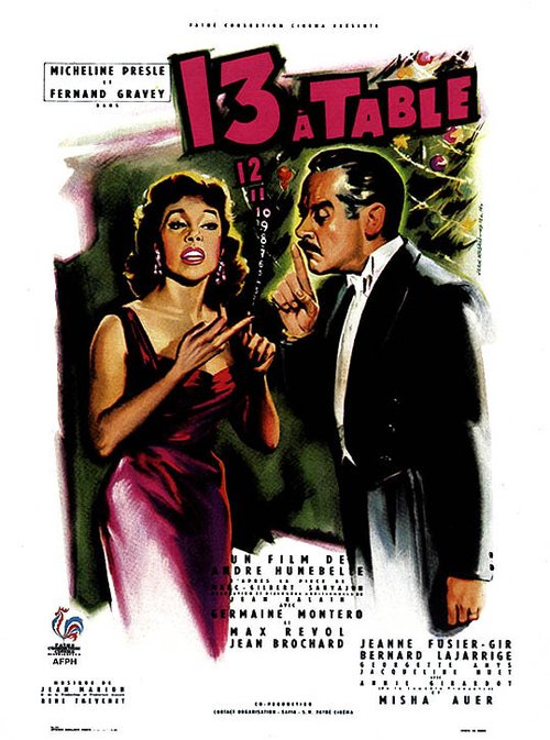 Обложка (Постер) Тринадцать за столом / Treize à table (1955) SATRip Обложка (Постер) Тринадцать за столом / Treize à table (1955) SATRip