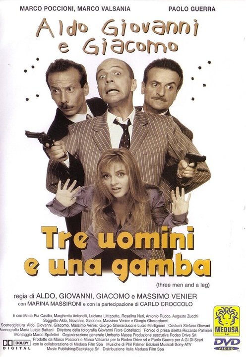 Обложка (Постер) Трое мужчин и нога / Tre uomini e una gamba (1997) HDRip Обложка (Постер) Трое мужчин и нога / Tre uomini e una gamba (1997) HDRip