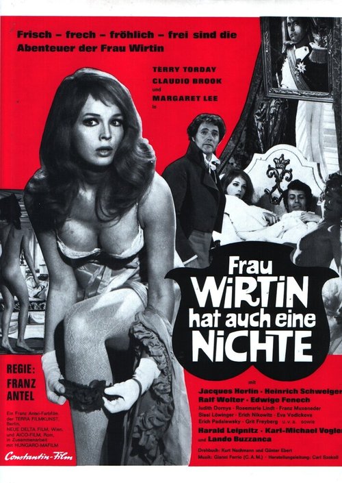 Обложка (Постер) У госпожи хозяйки есть племянница / Frau Wirtin hat auch eine Nichte (1969) SATRip