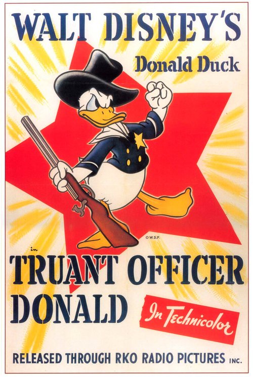 Обложка (Постер) Угроза прогульщиков / Truant Officer Donald (1941) 