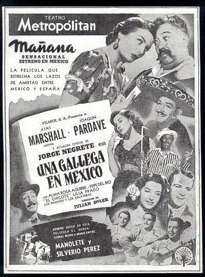 Обложка (Постер) Una gallega en México (1949) SATRip Обложка (Постер) Una gallega en México (1949) SATRip