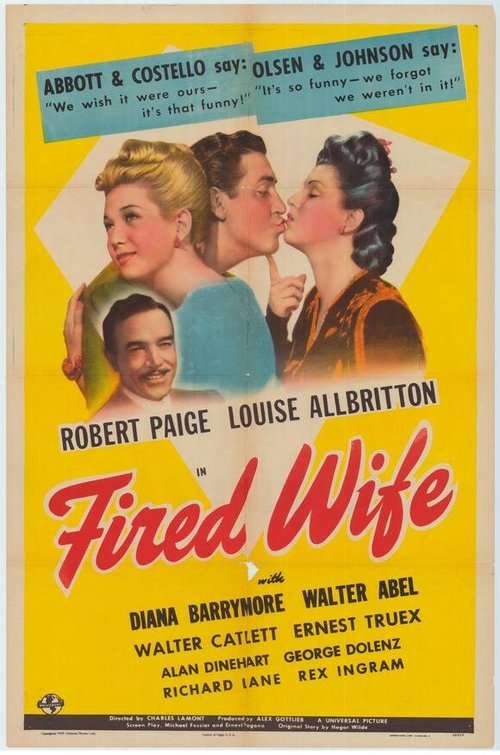 Обложка (Постер) Уволенная жена / Fired Wife (1943) SATRip Обложка (Постер) Уволенная жена / Fired Wife (1943) SATRip