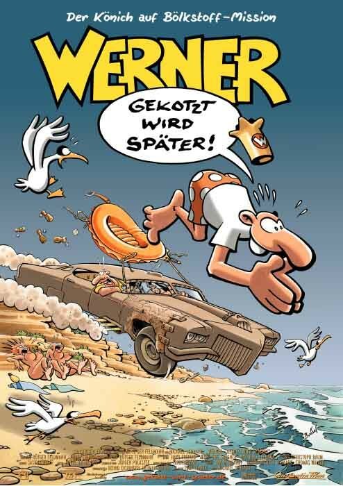Обложка (Постер) Вернер. Запаситесь тазиком при просмотре / Werner - Gekotzt wird später! (2003) HDRip