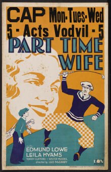 Обложка (Постер) Временная жена / Part Time Wife (1930) SATRip Обложка (Постер) Временная жена / Part Time Wife (1930) SATRip