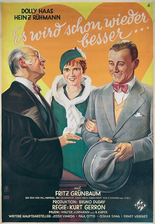 Обложка (Постер) Всё уладится / Es wird schon wieder besser (1932) SATRip Обложка (Постер) Всё уладится / Es wird schon wieder besser (1932) SATRip