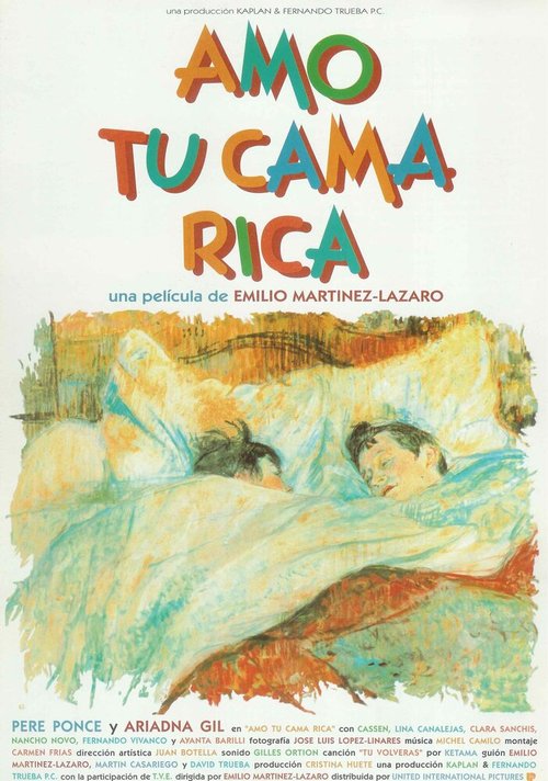 Обложка (Постер) Я люблю вашу богатую постель / Amo tu cama rica (1992) HDRip