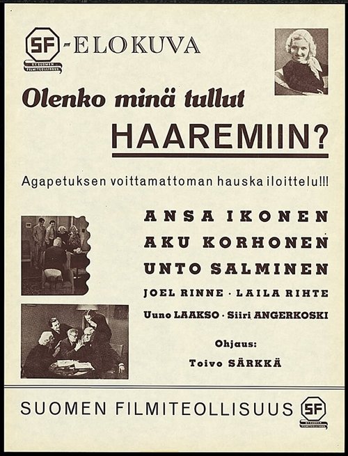 Обложка (Постер) Я попал в гарем! / Olenko minä tullut haaremiin (1938) SATRip Обложка (Постер) Я попал в гарем! / Olenko minä tullut haaremiin (1938) SATRip