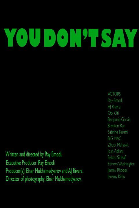 Обложка (Постер) You Don't Say (2014) 