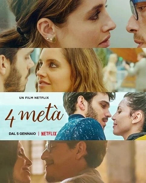 Обложка (Постер) Ужин на четверых / Quattro metà (2022) HDRip