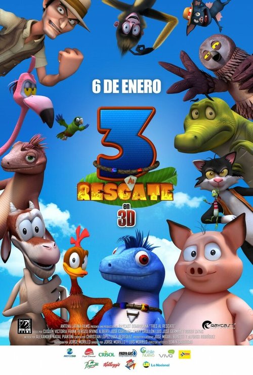 Обложка (Постер) 3 al Rescate (2011) HDRip
