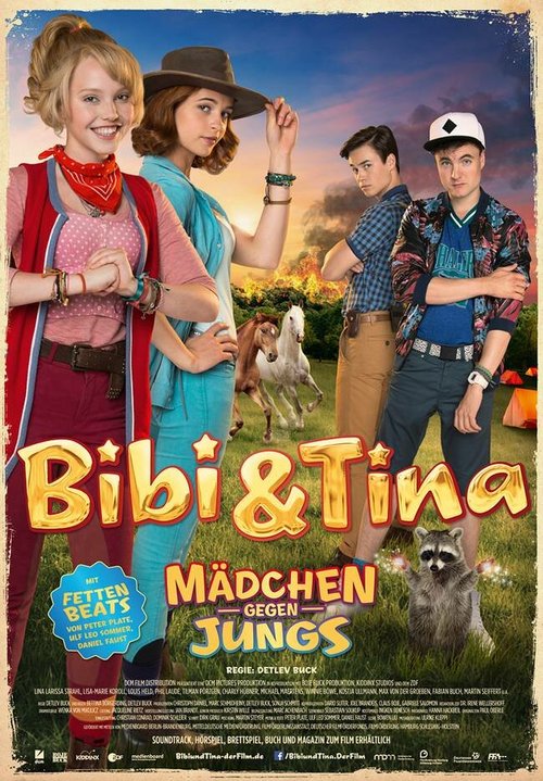 Обложка (Постер) Биби и Тина: Девчонки против мальчишек / Bibi & Tina: Mädchen gegen Jungs (2016) CAMRip