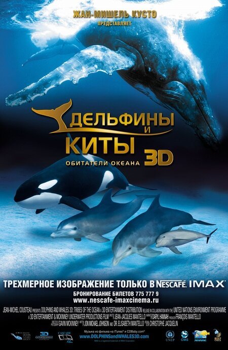 Обложка Дельфины и киты 3D / Dolphins and Whales 3D: Tribes of the Ocean (2008) 