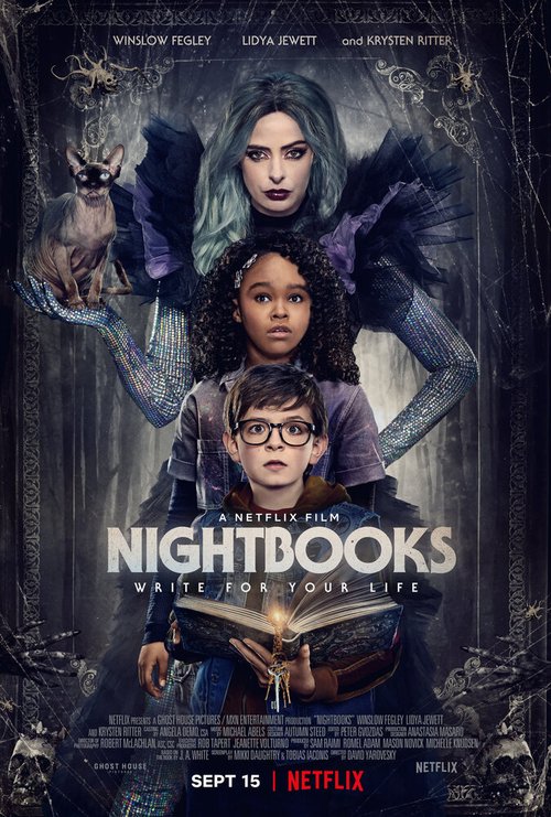 Обложка (Постер) Ночные тетради / Nightbooks (2021) HDRip