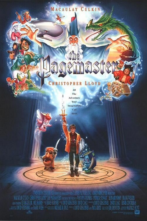 Обложка (Постер) Повелитель страниц / The Pagemaster (1994) HDRip Обложка (Постер) Повелитель страниц / The Pagemaster (1994) HDRip