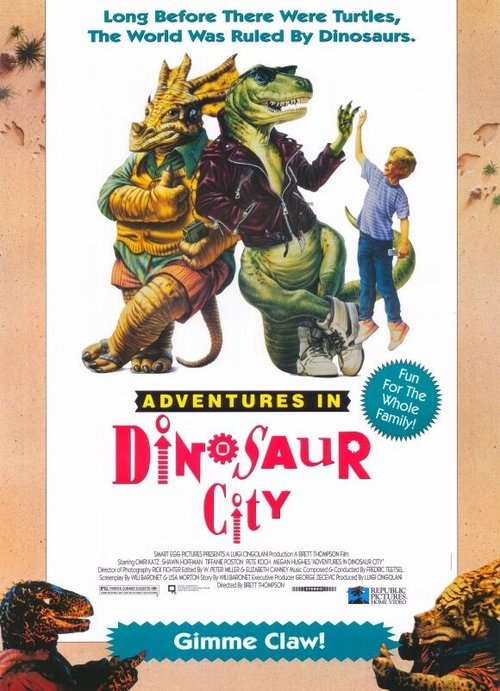 Обложка (Постер) Приключения в городе динозавров / Adventures in Dinosaur City (1991) HDRip Обложка (Постер) Приключения в городе динозавров / Adventures in Dinosaur City (1991) HDRip