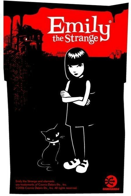 Обложка (Постер) Странная Эмили / Emily the Strange Обложка (Постер) Странная Эмили / Emily the Strange