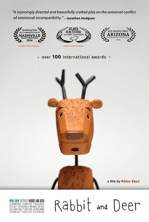 Обложка (Постер) Зайка и олень / Nyuszi és Öz (2013) 