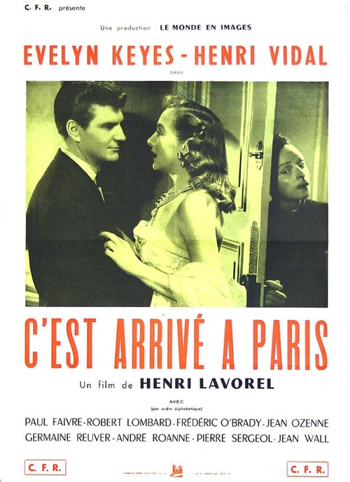 Обложка (Постер) Это случилось в Париже / C'est arrivé à Paris (1952) SATRip Обложка (Постер) Это случилось в Париже / C'est arrivé à Paris (1952) SATRip