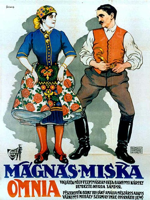 Обложка (Постер) Mágnás Miska (1916) 