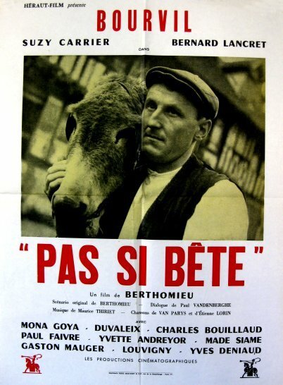 Обложка (Постер) Не так глуп / Pas si bête (1946) SATRip