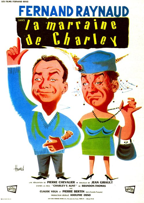 Обложка (Постер) Тётка Чарлея / La marraine de Charley (1959) SATRip