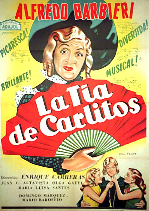 Обложка (Постер) Тётка Чарлея / La tía de Carlitos (1952) SATRip Обложка (Постер) Тётка Чарлея / La tía de Carlitos (1952) SATRip