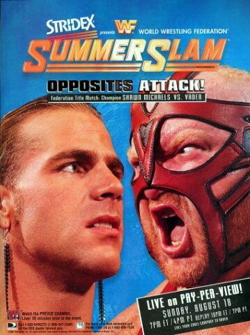 Обложка (Постер) WWF Летний бросок / Summerslam (1996) HDRip Обложка (Постер) WWF Летний бросок / Summerslam (1996) HDRip