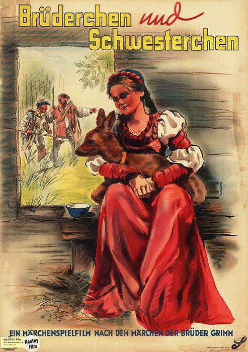 Обложка (Постер) Братец и сестрица / Brüderchen und Schwesterchen (1953) SATRip