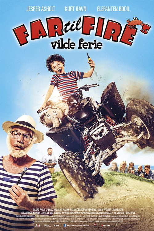 Обложка (Постер) Отец четверых на диком отдыхе / Far til fire's vilde ferie (2015) Обложка (Постер) Отец четверых на диком отдыхе / Far til fire's vilde ferie (2015)