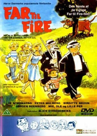 Обложка (Постер) Отец четверых / Far til fire (1953) SATRip