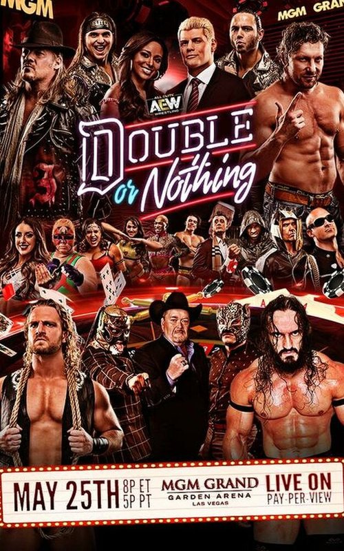 Обложка (Постер) AEW: Всё или ничего / All Elite Wrestling: Double or Nothing (2019) HDRip