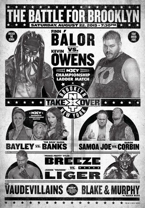 Обложка (Постер) NXT Переворот: Бруклин / NXT TakeOver: Brooklyn (2015) 