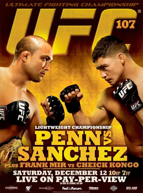 Обложка (Постер) UFC 107: BJ Penn vs. Diego Sanchez (2009) 