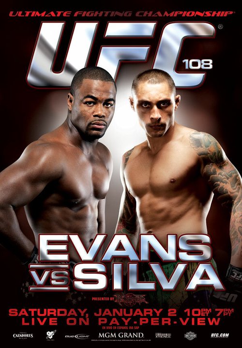 Обложка (Постер) UFC 108: Evans vs. Silva (2010) 