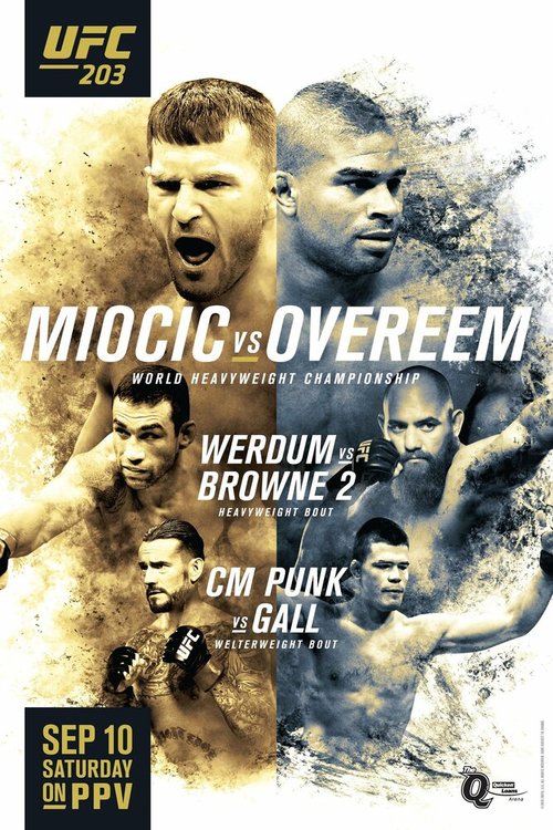 Обложка (Постер) UFC 203: Miocic vs. Overeem (2016) 