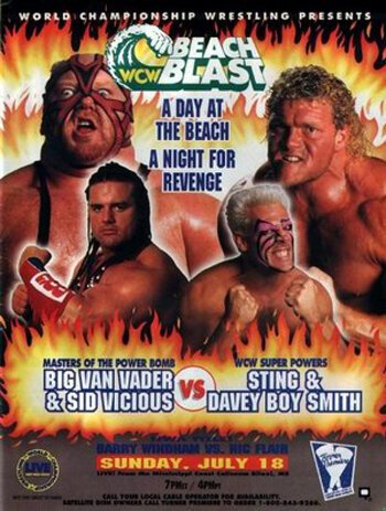 Обложка (Постер) WCW Пляжный взрыв / WCW Beach Blast (1993) 