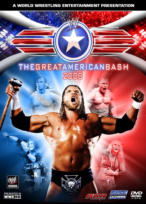 Обложка (Постер) WWE Мощный американский удар / WWE Great American Bash (2008) HDRip