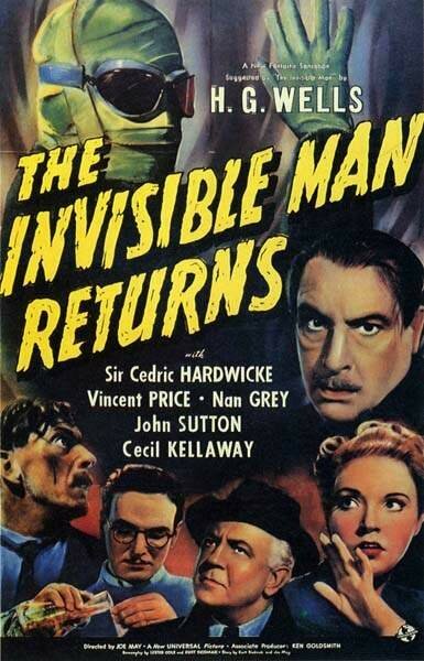 Обложка (Постер) Человек-невидимка возвращается / The Invisible Man Returns (1940) SATRip Обложка (Постер) Человек-невидимка возвращается / The Invisible Man Returns (1940) SATRip