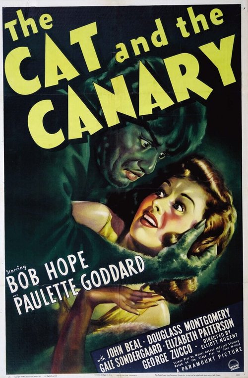 Обложка (Постер) Кот и канарейка / The Cat and the Canary (1939) SATRip Обложка (Постер) Кот и канарейка / The Cat and the Canary (1939) SATRip