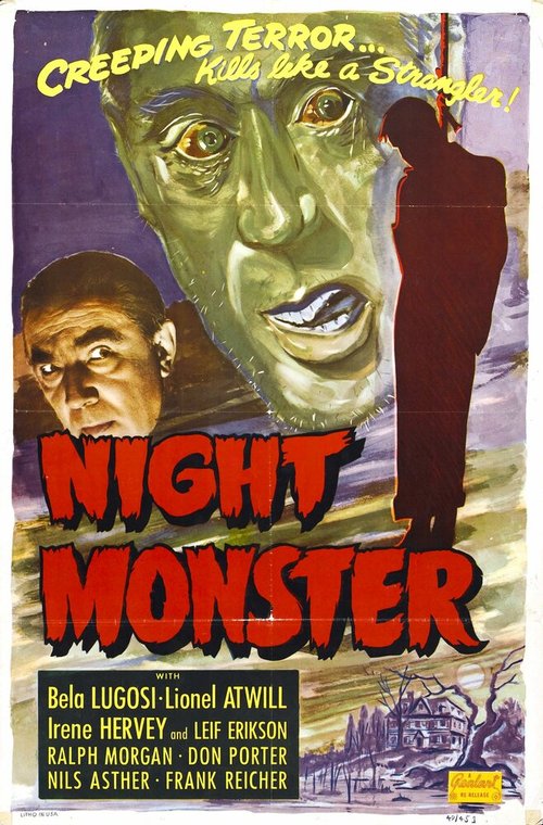 Обложка (Постер) Ночной монстр / Night Monster (1942) SATRip Обложка (Постер) Ночной монстр / Night Monster (1942) SATRip